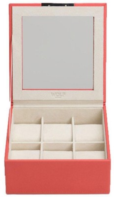 WOLF 3096.42 Watch Box(CORAL, Holds 6 Watches)   Watches  (Wolf)