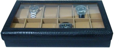 Valley leather Watch Box(Black, Holds 12 Watches)   Watches  (Valley)
