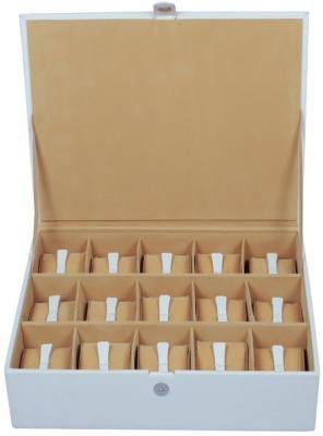 Ystore YWB35WH Watch Box(White, Holds 15 Watches)   Watches  (Ystore)