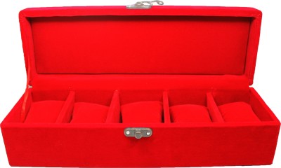FOCECO FCC Watch Box(Red, Holds 5 Watches)   Watches  (Foceco)