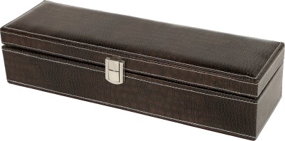 A&E Tie & Watch Box(Brown, Holds 06 Watches)   Watches  (A&E)