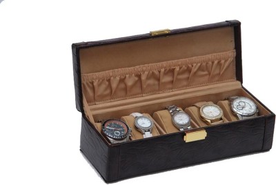 Borse BWC001 Watch Box(Brown, Holds 5 Watches)   Watches  (Borse)