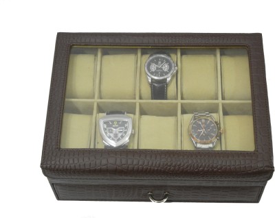 Essart Protection Case for watches Watch Box(Brown, Holds 20 Watches)   Watches  (Essart)