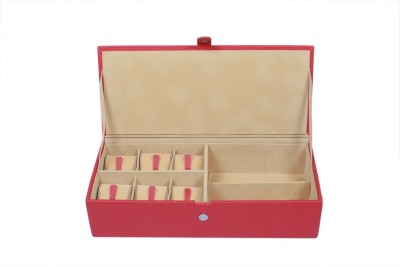Ystore YWSG232RD Watch Box(Red, Holds 6 Watches)   Watches  (Ystore)