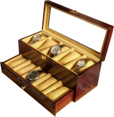 SLK Wooden Watch Box(Rosewood, Holds 10 Watches)   Watches  (SLK)