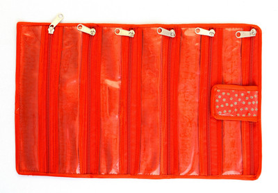 

K&P Jamawari Pouch Watch Box(Red, Holds 6 Watches)