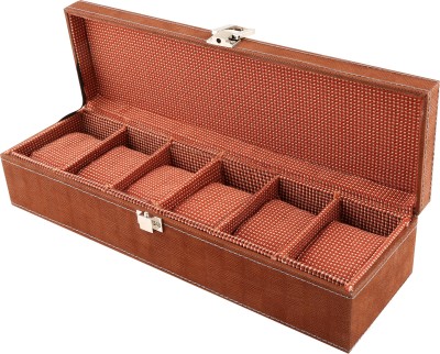 Anything & Everything BROWN 06 Watch Box(Brown, Holds 6 Watches)   Watches  (Anything & Everything)