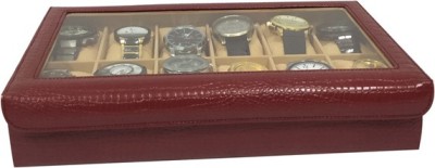 Essart Case 4 Watch Box(Maroon, Holds 12 Watches)   Watches  (Essart)