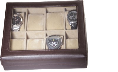 View Essart Protection Cases for watches Watch Box(Dark Brown, Holds 8 Watches)  Price Online