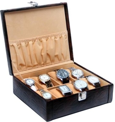Borse WC005 Watch Box(Brown, Holds 8 Watches)   Watches  (Borse)