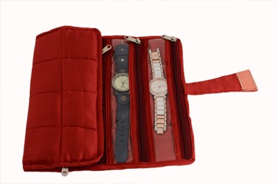 K&P Watch cover Watch Box(Red, Holds 6 Watches)   Watches  (K&P)