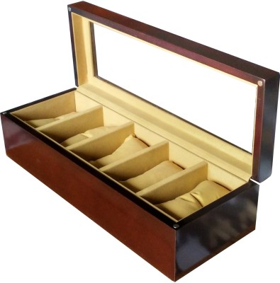 SLK Wooden (Rosewood) Watch Box(Rosewood, Holds 5 Watches)   Watches  (SLK)