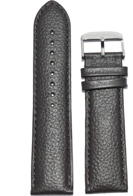 Kolet Matte Finish Dotted 24BR 24 mm Leather Watch Strap(Brown)   Watches  (Kolet)