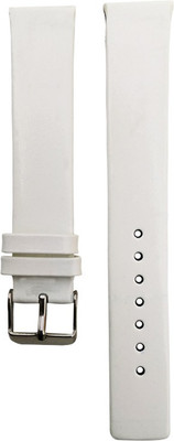 

Flux STRP-FX130A 16 mm Leather Women Watch Strap(White)