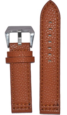 Kolet Dotted 22T 22 mm Leather Watch Strap(Tan)   Watches  (Kolet)