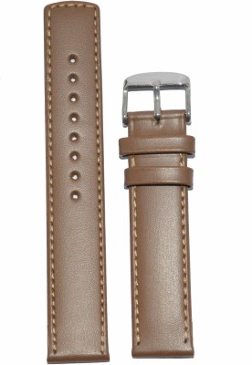 Kolet Plain Parallel 18BE 18 mm Leather Watch Strap(Beige)   Watches  (Kolet)