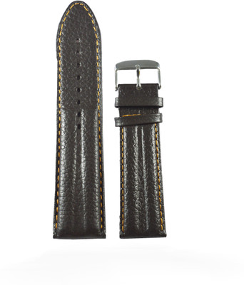 

Kolet Half Padded 24 mm Leather Watch Strap(Brown)
