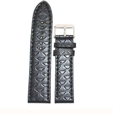 

Kolet Mesh 22 mm Leather Watch Strap(Black)
