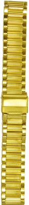 Kolet Gold Plated 18R 18 mm Stainless Steel Watch Strap(Gold)   Watches  (Kolet)