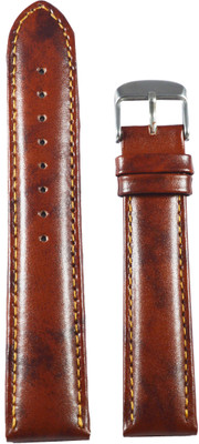 

Kolet Padded 18 mm Leather Watch Strap(Tan)