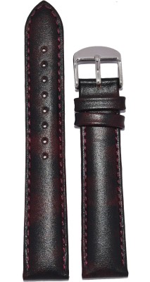 Kolet Padded 22M 22 mm Leather Watch Strap(Maroon)   Watches  (Kolet)