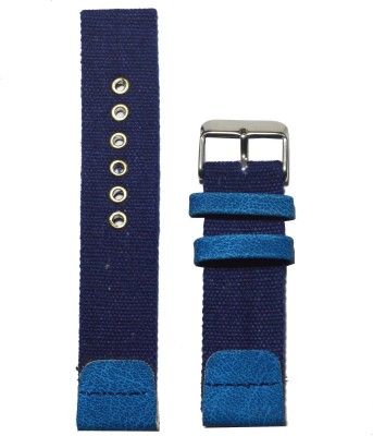 Kolet D22BU 22 mm Denim Watch Strap(Blue)   Watches  (Kolet)
