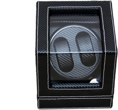 Medetai Mover Automatic 2 Watch Winder(Black PU, Carbon)   Watches  (Medetai)