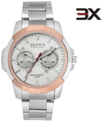 Exotica Fashions EFG-05-TT-Steel-W-NS New Series Analog Watch  - For Men   Watches  (Exotica Fashions)
