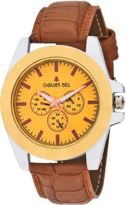 Golden Bell GB-716GDBrnStrap Elegant Analog Watch  - For Men   Watches  (Golden Bell)