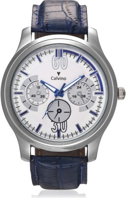 Calvino Cgas_1515524_bluewhite Stylish Analog Watch  - For Men   Watches  (Calvino)