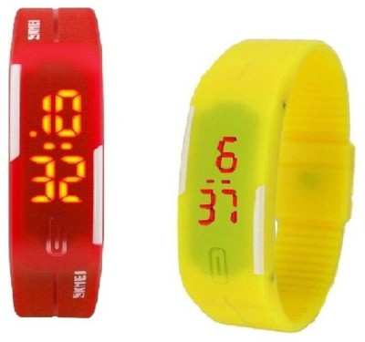 Lime yellow-redbandwatchesM Digital Watch  - For Men   Watches  (Lime)