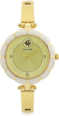 Sonata 8120YM04 Sitara Analog Watch  - For Women   Watches  (Sonata)