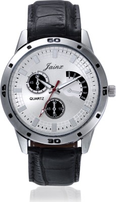 Jainx JMR173 Silver Dial With Chronograph Pattern Analog Watch  - For Men   Watches  (Jainx)