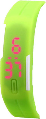 

Kissu Led Band Watch Combo of 3 Yellow, Red And Green Watch - For Couple