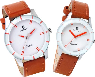 Swanky SC-com-Set-Pln01-Br Watch  - For Couple   Watches  (Swanky)