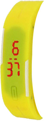 

Kissu Led Band Watch Combo of 2 Yellow And Yellow Watch - For Couple
