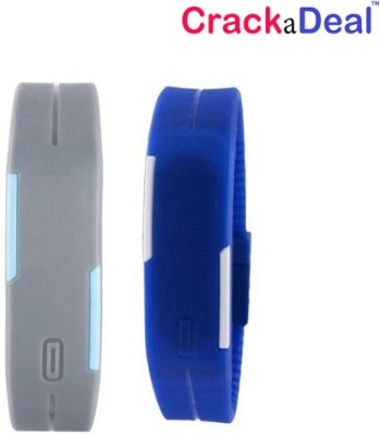 CrackaDeal High Quality Grey and Blue Led Digital Watch  - For Boys   Watches  (CrackaDeal)