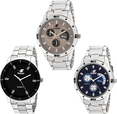 Espoir Combo Espoir ES109P Bahu Chronograph Pattern Analog Watch  - For Men   Watches  (Espoir)