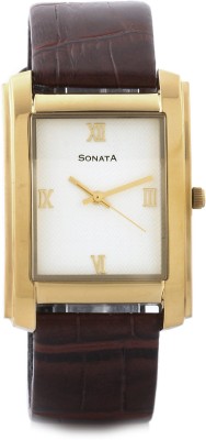 Sonata NF7953YL01 Analog Watch  - For Men   Watches  (Sonata)