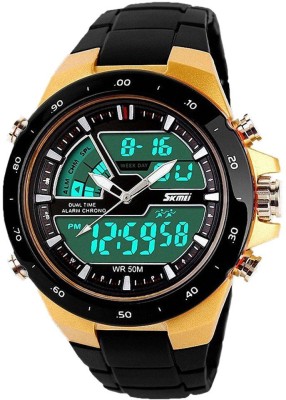 DSC Skmei 1016-G Chronograph Analog- Analog-Digital Watch  - For Men   Watches  (DSC)