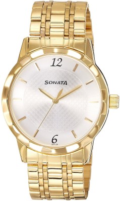 Sonata 7113YM01 Analog Watch  - For Men   Watches  (Sonata)