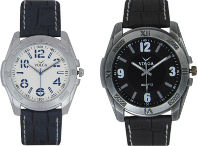 

Volga Branded Leather Quality Designer Dial Diwali Special Combo486 Designer Sport Looks WaterProof Mens Watch Watch - For Men