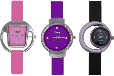 SPINOZA 02SP03 Glory Multicolored designer beautiful latest collection set of three Analog Watch  - For Women   Watches  (SPINOZA)