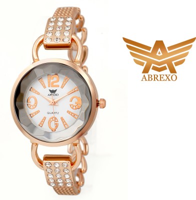 Abrexo Abx-1012-GD-WHT Glamour Watch  - For Women   Watches  (Abrexo)