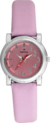 Calvino CLAS-154122HKL_Pink pink Scintillating Analog Watch  - For Women   Watches  (Calvino)