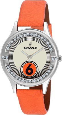 Dazzle DZ-LR2016-WHT-ORG Watch  - For Women   Watches  (Dazzle)