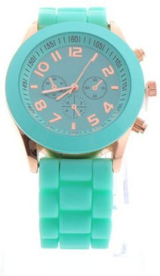 

Zillion Candy Mint Green Silicone Strap Watch - For Women
