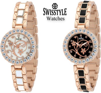 Swisstyle LADIES ROSEGOLD COMBO-LR1504 Watch  - For Girls   Watches  (Swisstyle)