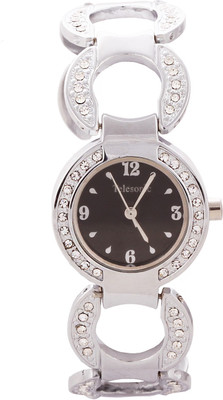

Telesonic TDLX-102 (Black) Crystal Era Watch - For Women