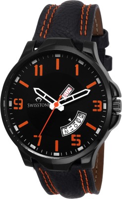 Swisstone SW-BK135-BLK-ORN Analog Watch  - For Men   Watches  (Swisstone)